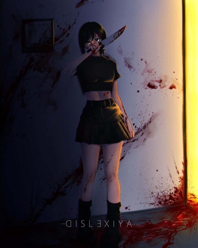 Chainsaw man manga fan art