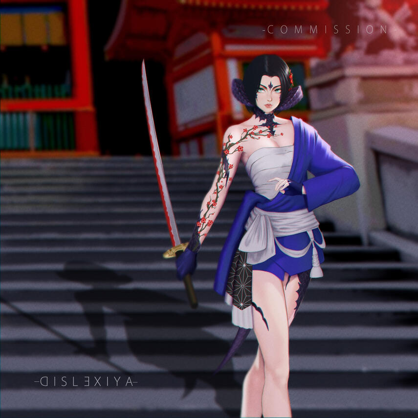 FFXIV Au-ra commission